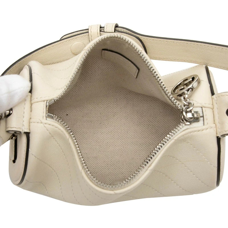 Gucci Blondie Shoulder Bag 760170 White Leather Women’s