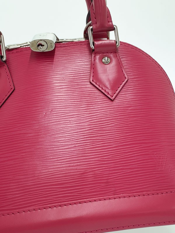 Louis Vuitton Alma M42048 Leather Pink Shoulder Bag Women’s #TB2619