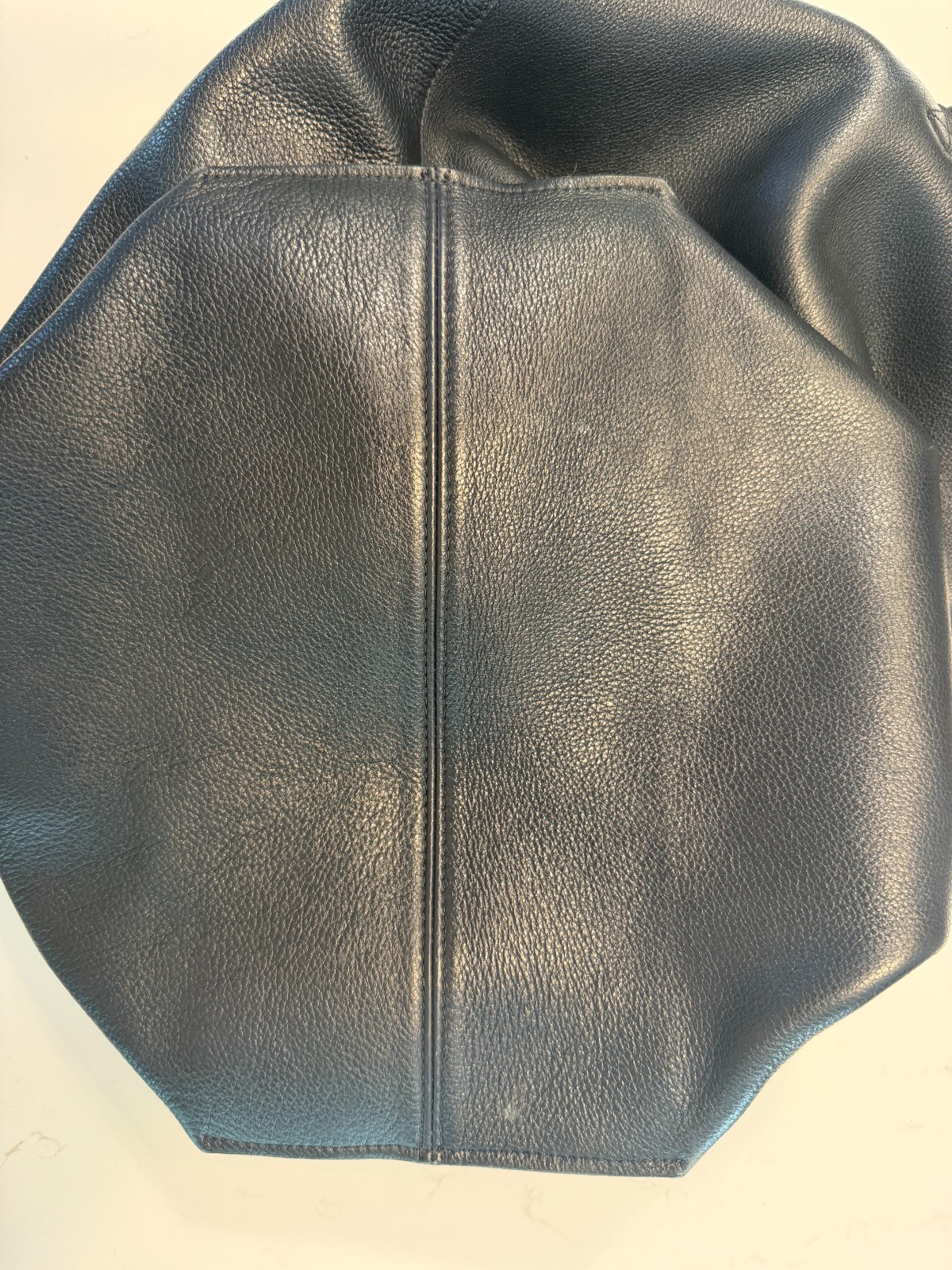 A.P.C. Maiko Black Full-Grain Leather Shopper Tote