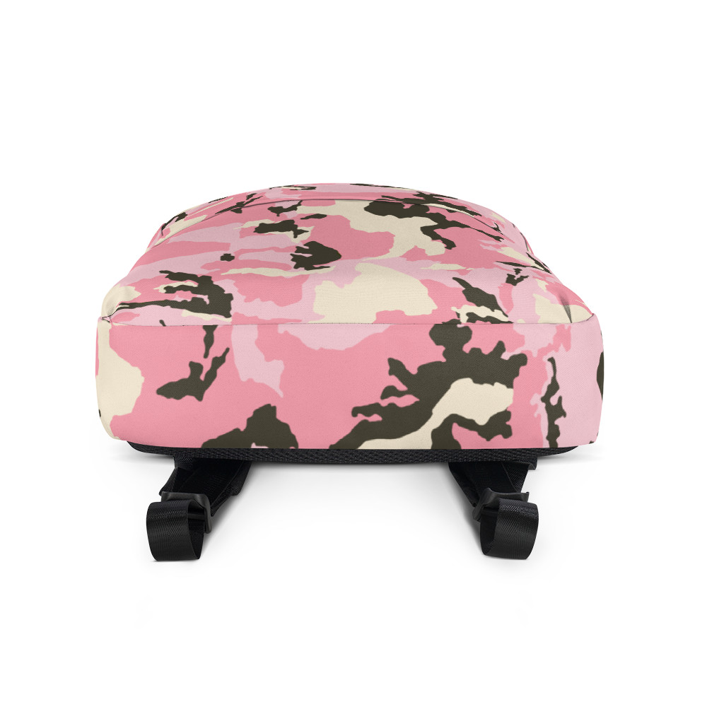 Pink Camouflage Camo Custom Print Backpack