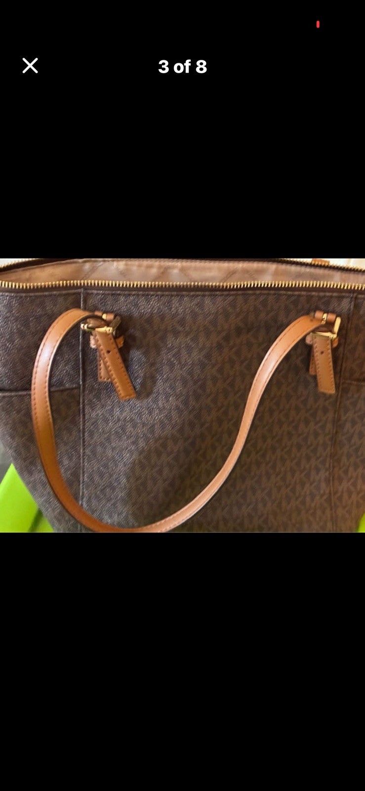Michael Kors Large Pocket Tote and Matching Trifold Wallet