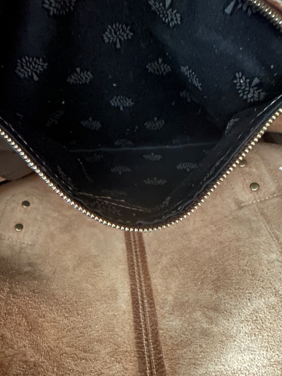 Mulberry Satchel/ Large Brown Leather Crossbody Bag