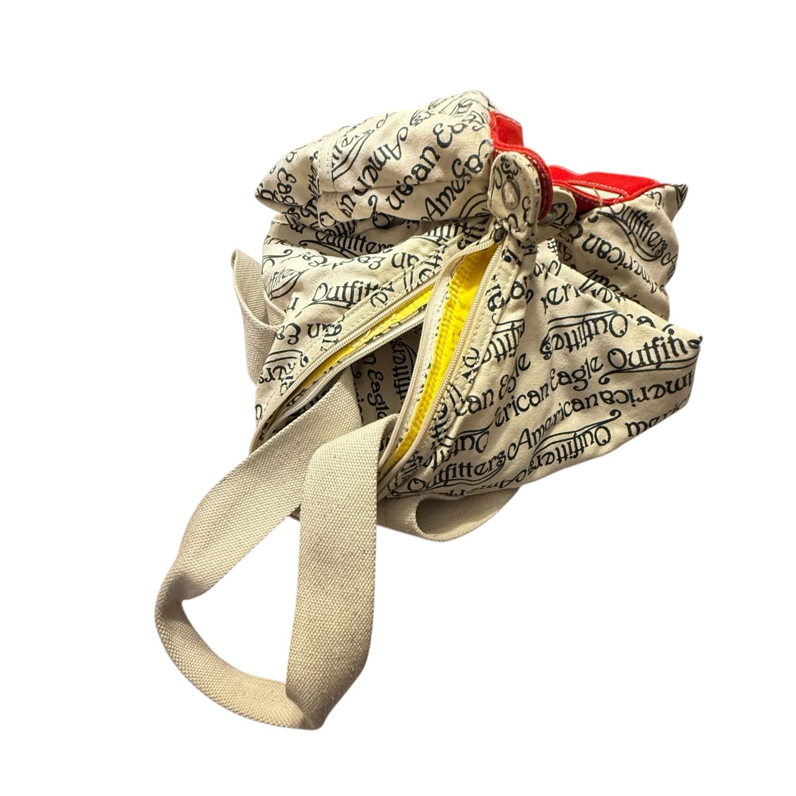 American Eagle Outfitters AEO Triple Tote Canvas Bag