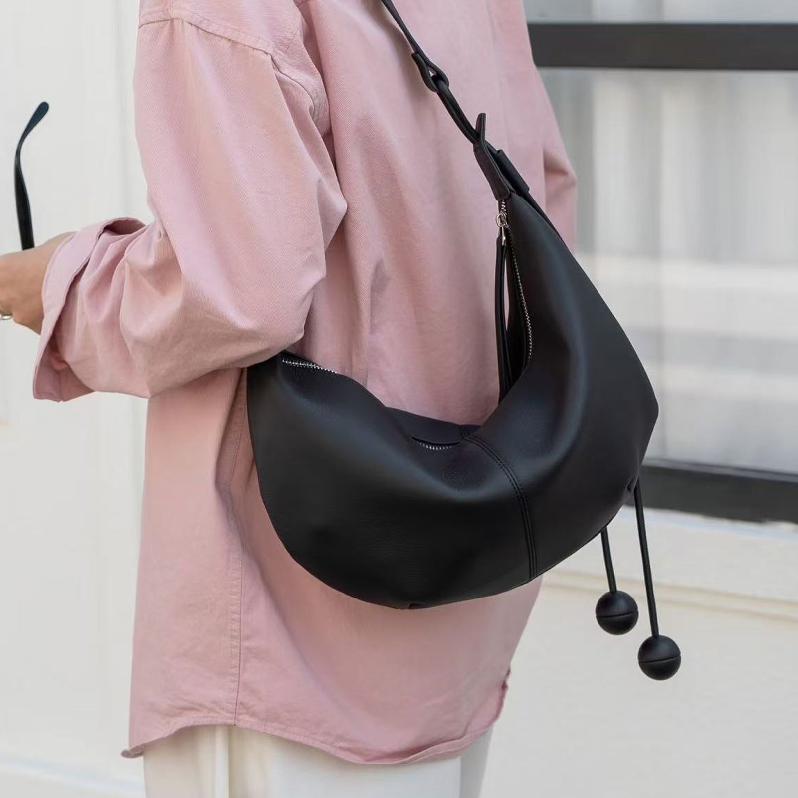Genuine Leather Hobo Bag Women Tote Bag Fashion Lady Crossbody Shoulder Bag