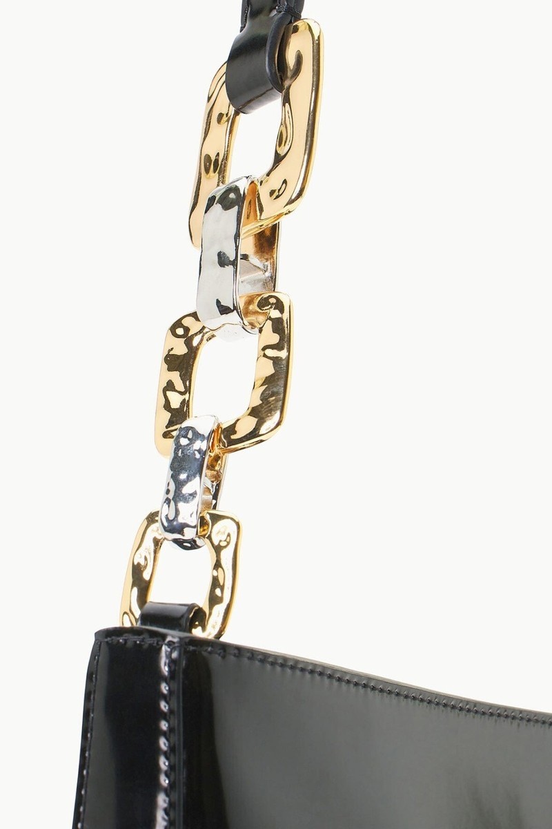 STAUD COLT SHOULDER BAG | BLACK POLISHED