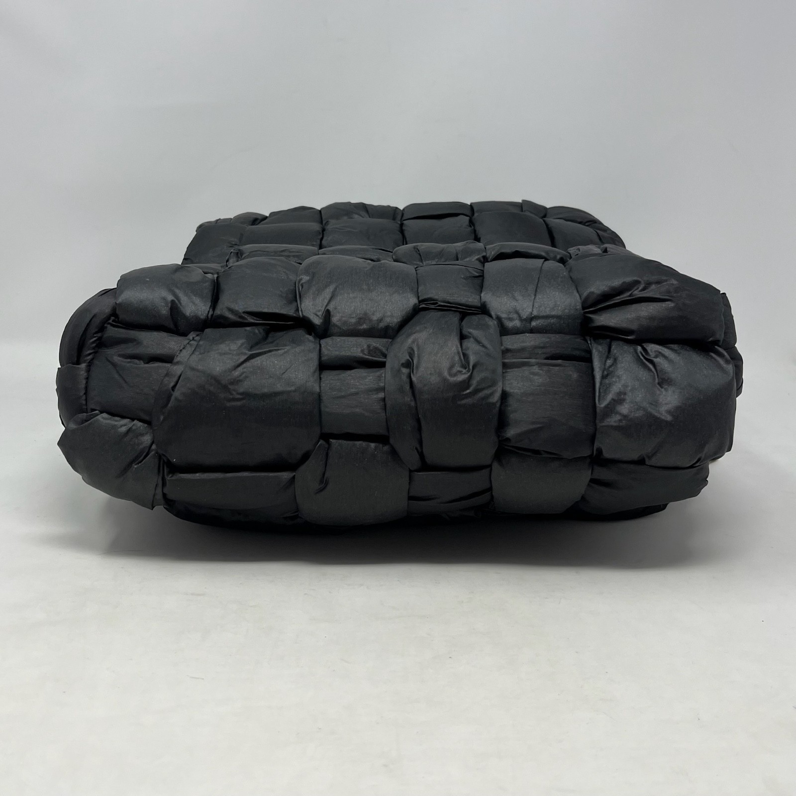 Sam Edelman Black Puffer Shoulder Bag Quilted Basket Weave Slouchy Streetwear