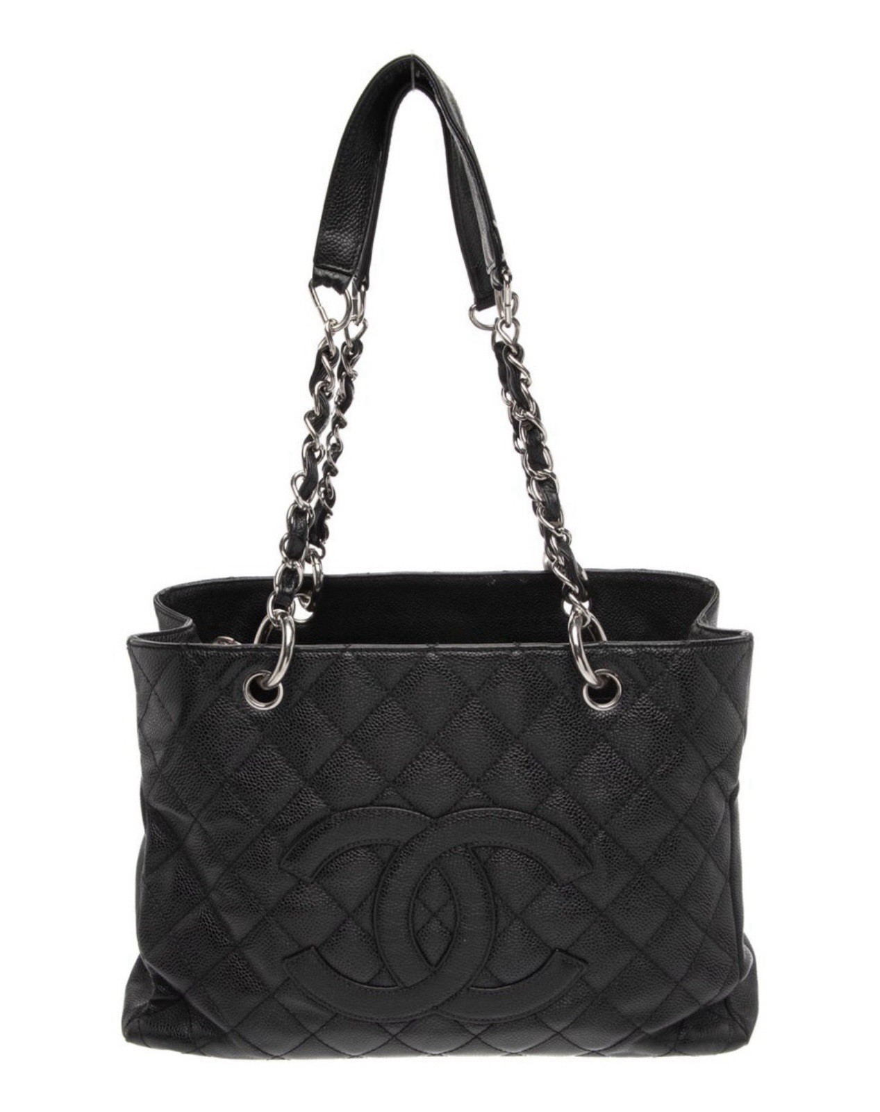 CHANEL Black Caviar Tote Bag Unisex