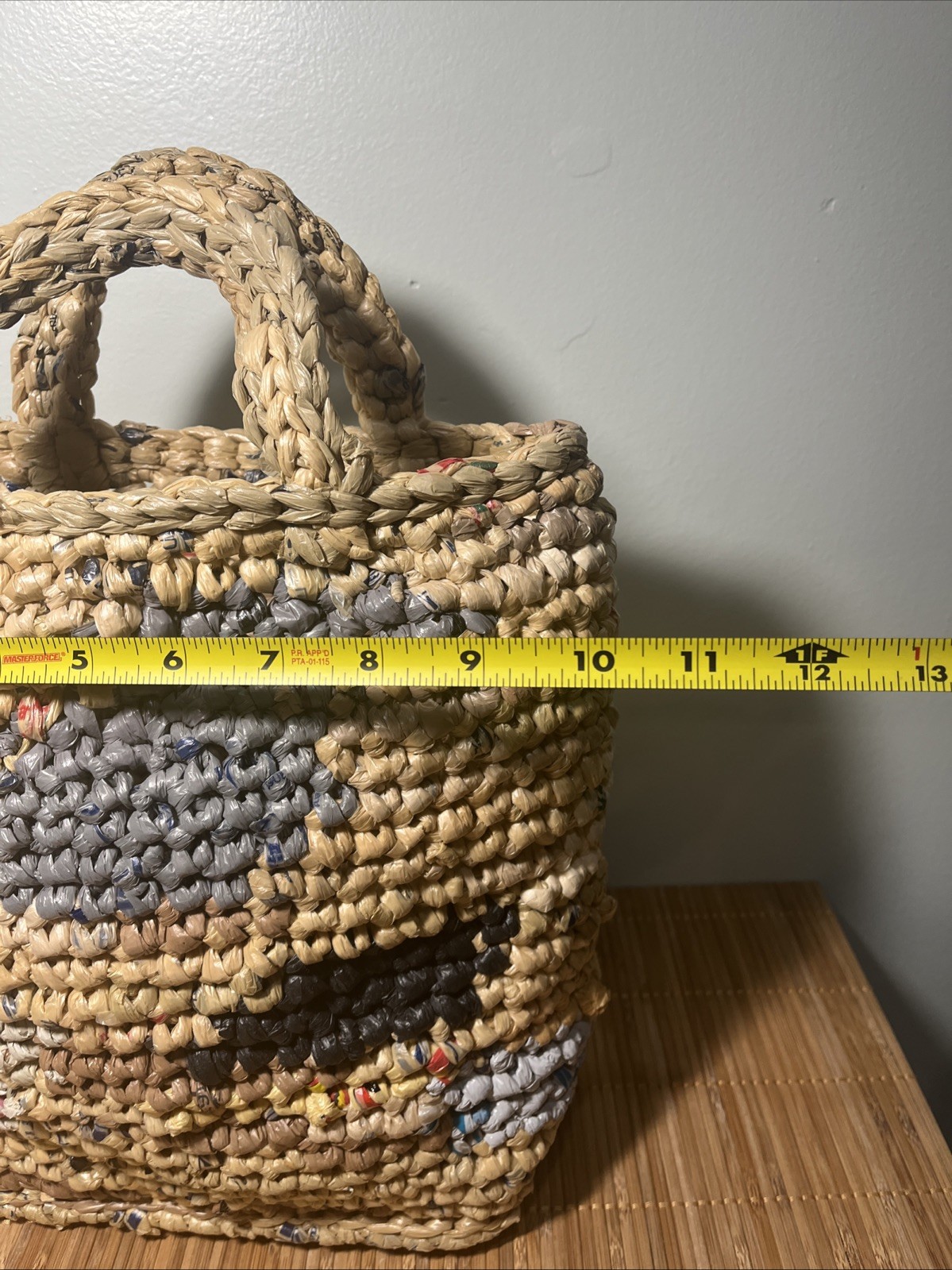 Handmade Crocheted Tote Bag recycled Plastic Bags “Plarn”