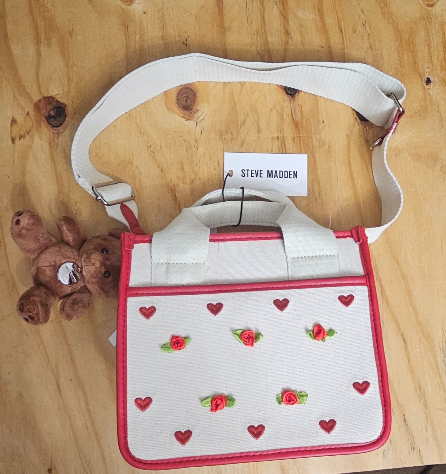 Steve Madden Heart and Rose Purse