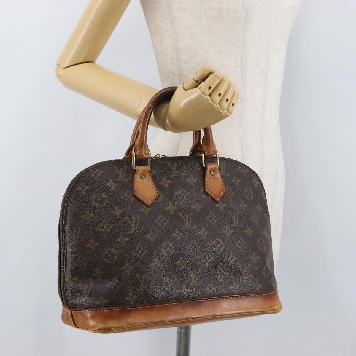LOUIS VUITTON Monogram Alma Hand Bag M51130 LV Auth LNZ229
