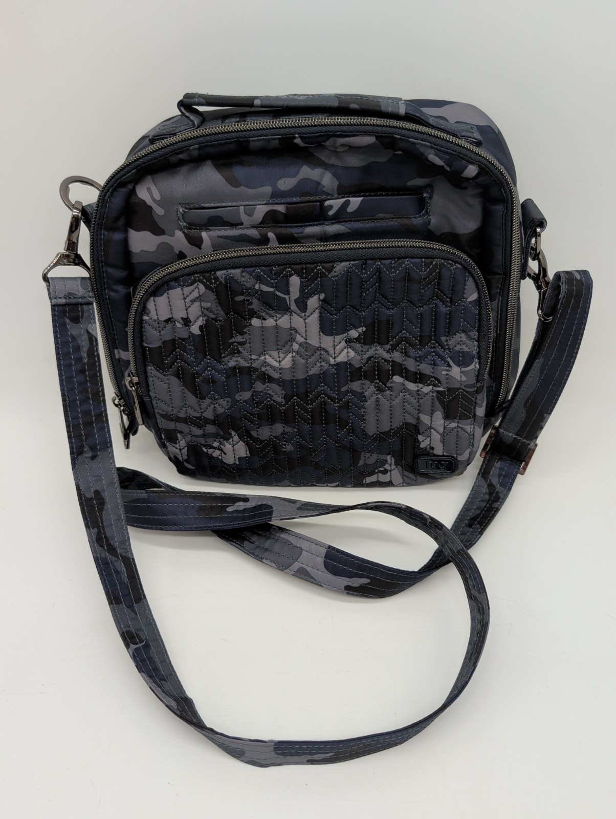 LUG Ranger Crossbody Bag Womens Travel Bag Purse Blue Camo