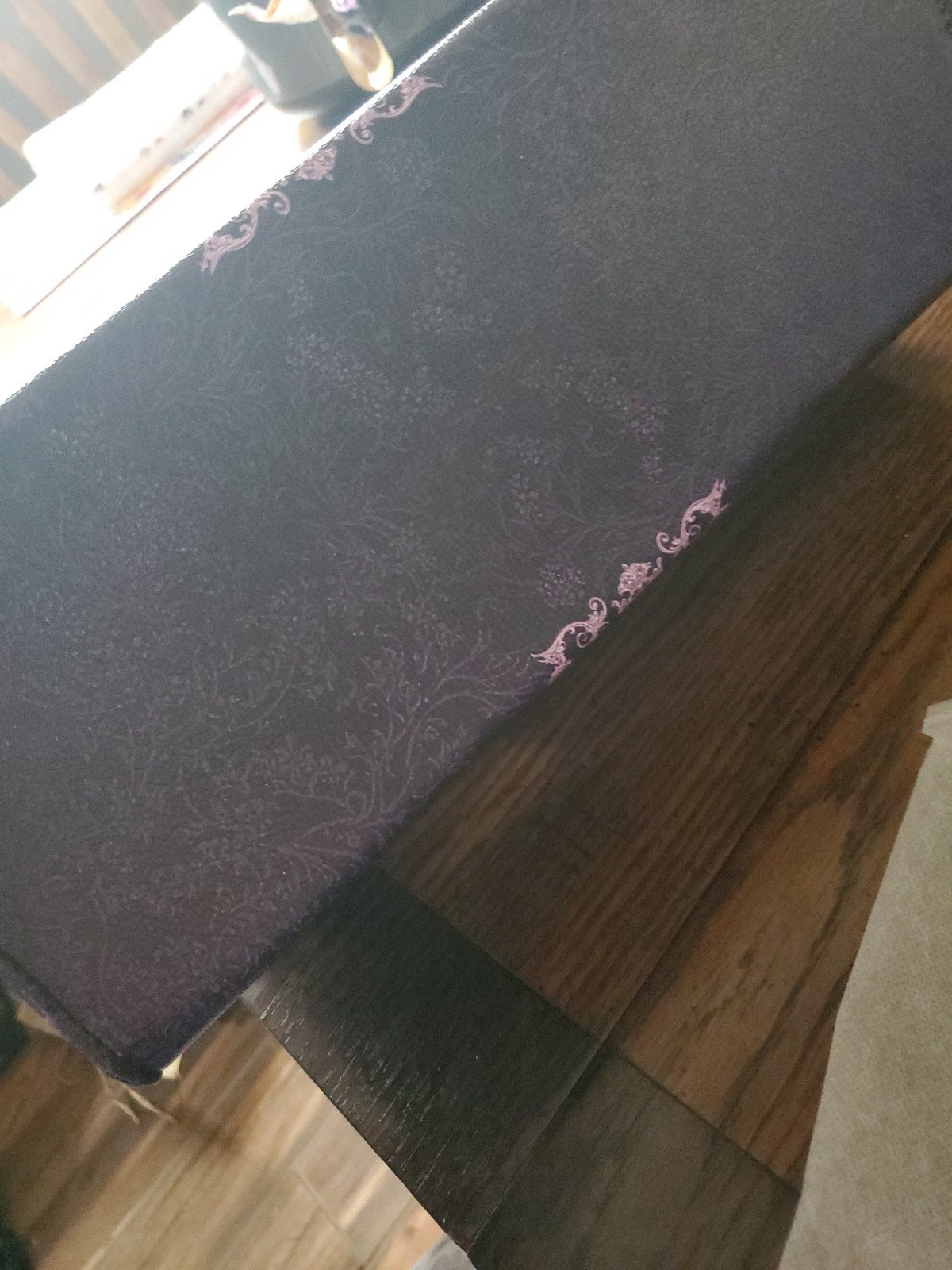 Skullette Bloodrose Poison Plum Tote Bag with Matching Wallet Vegan Leather