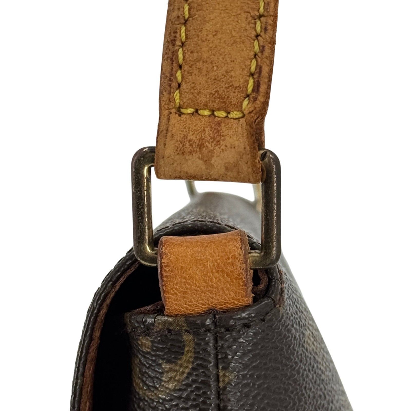 LOUIS VUITTON Musette Tango Monogram Canvas Brown Flap Shoulder Bag M51388
