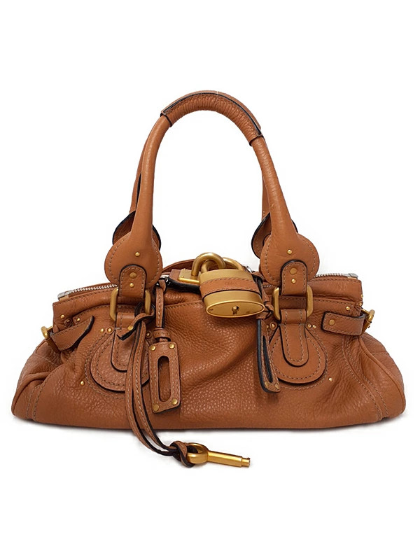 Chloe Paddington Handbag Leather Brown Women’s #TB634
