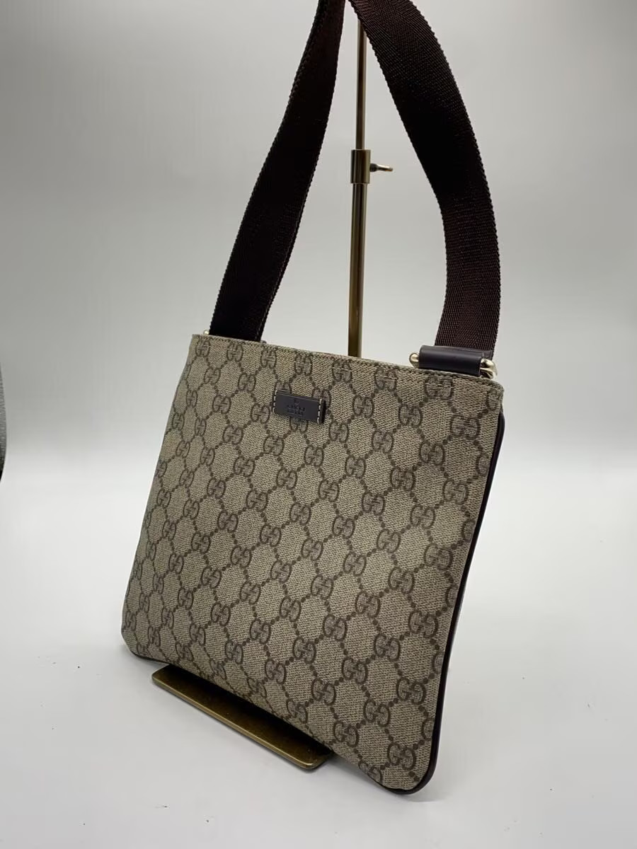 GUCCI GG PLUS Shoulder Bag GG Plus PVC BEG 201538