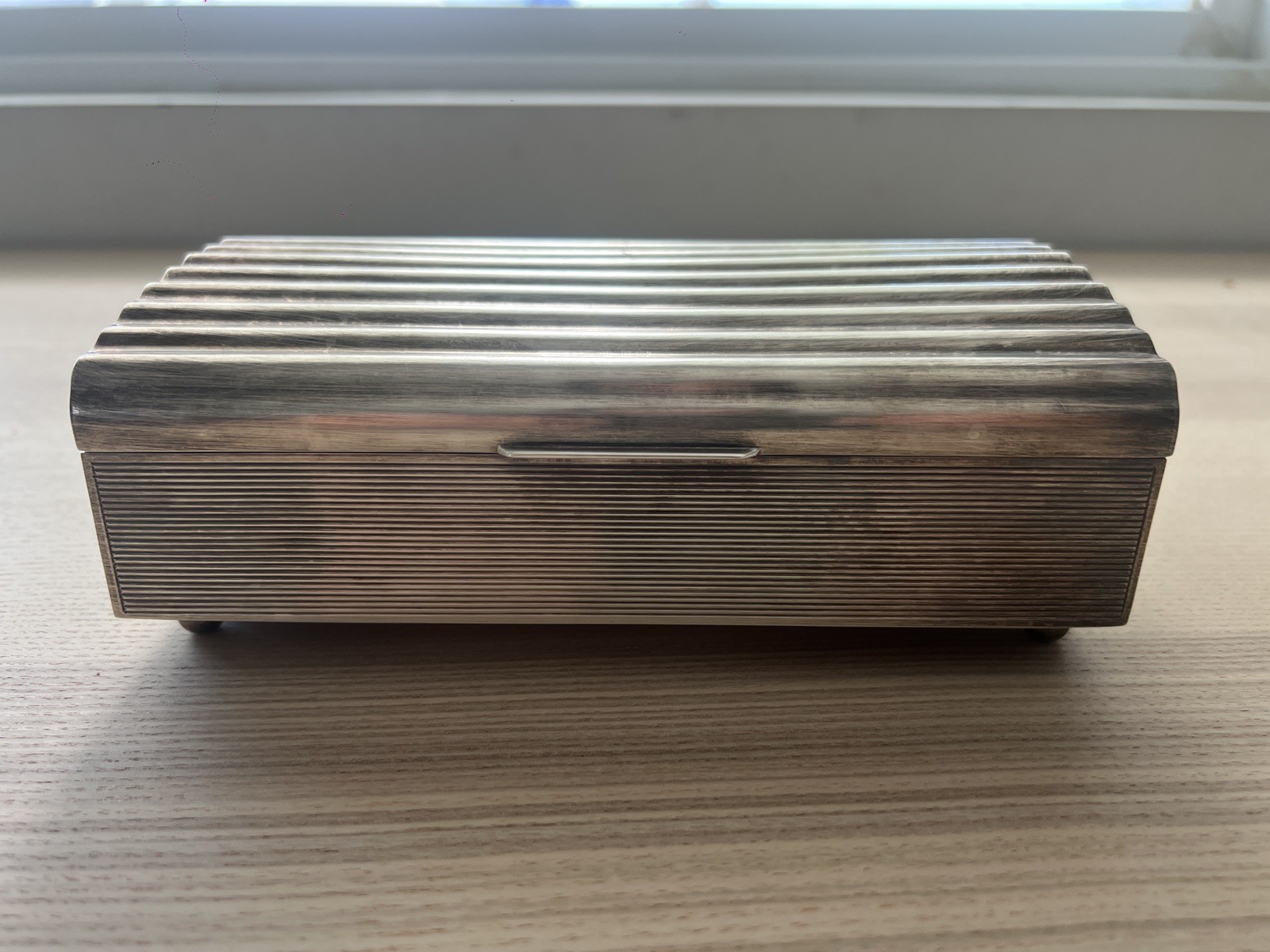 A Large Vintage Sterling Silver Jewelery box .925, circa 1990