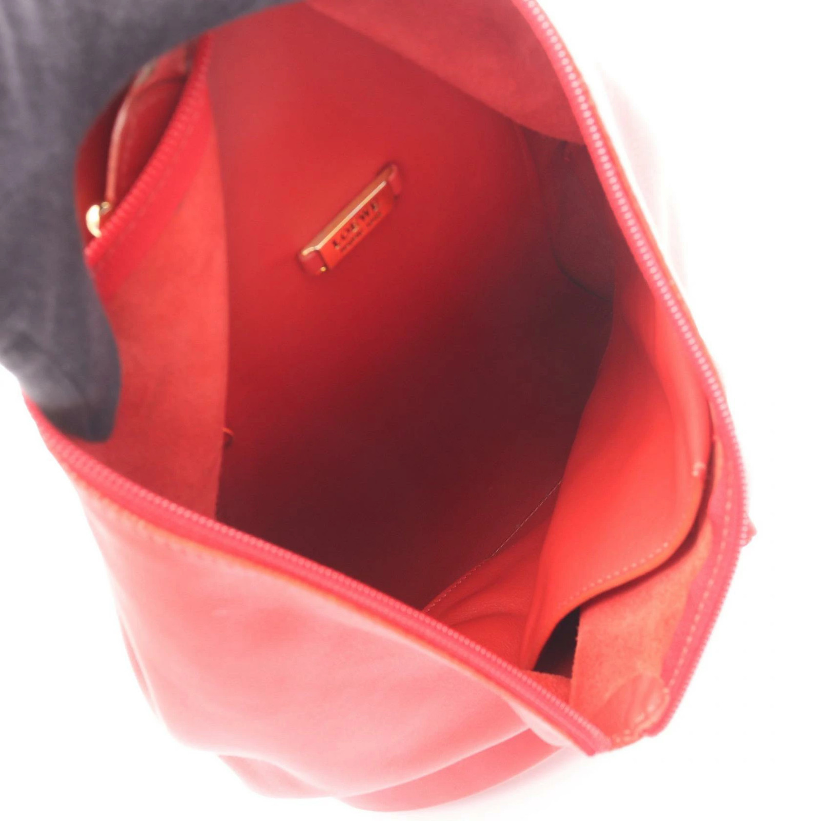 Loewe Anton Leather Backpack Red Used M 46cm