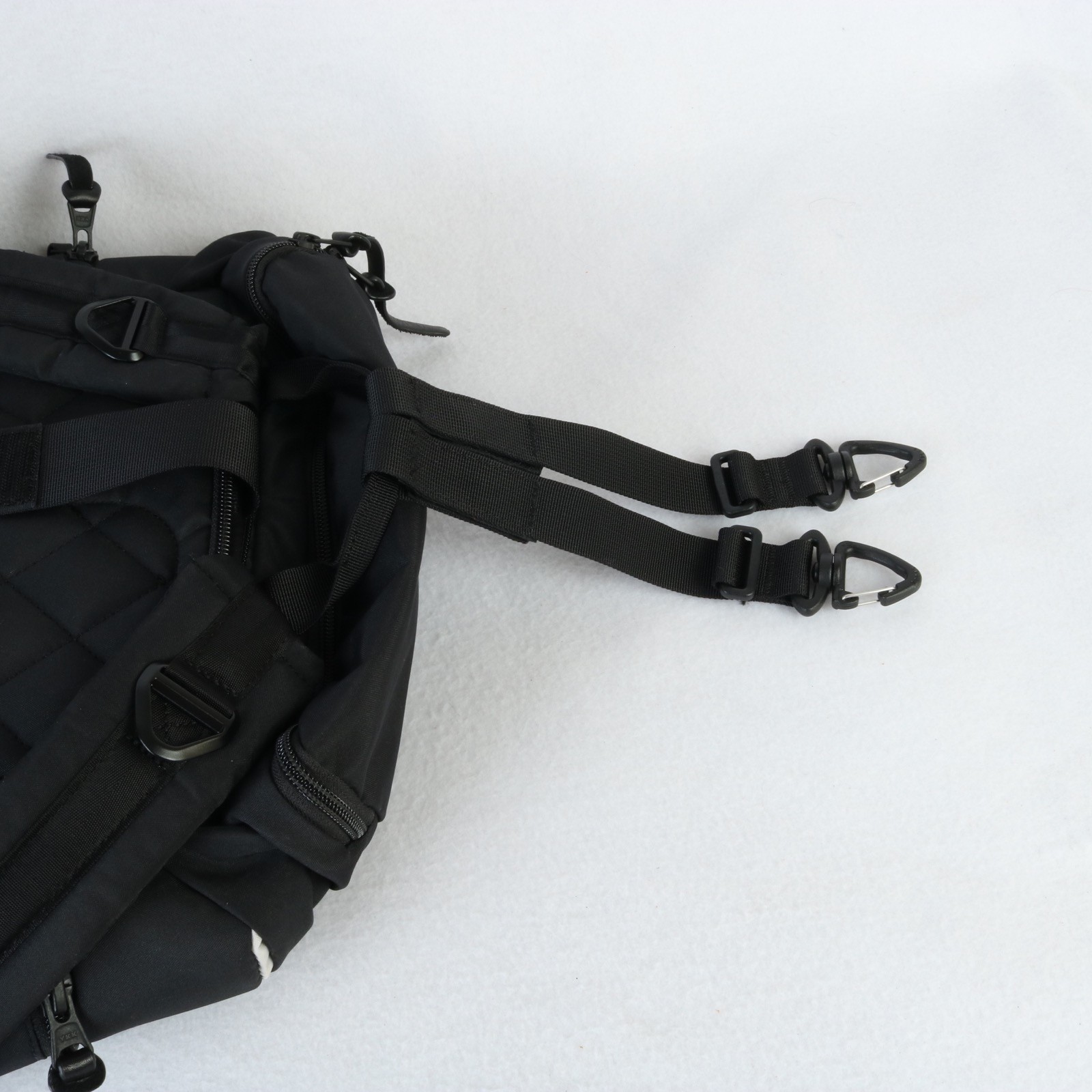 NO RECEPTION CLUB THE GETAWAY BAG BLACK DIAPER BAG