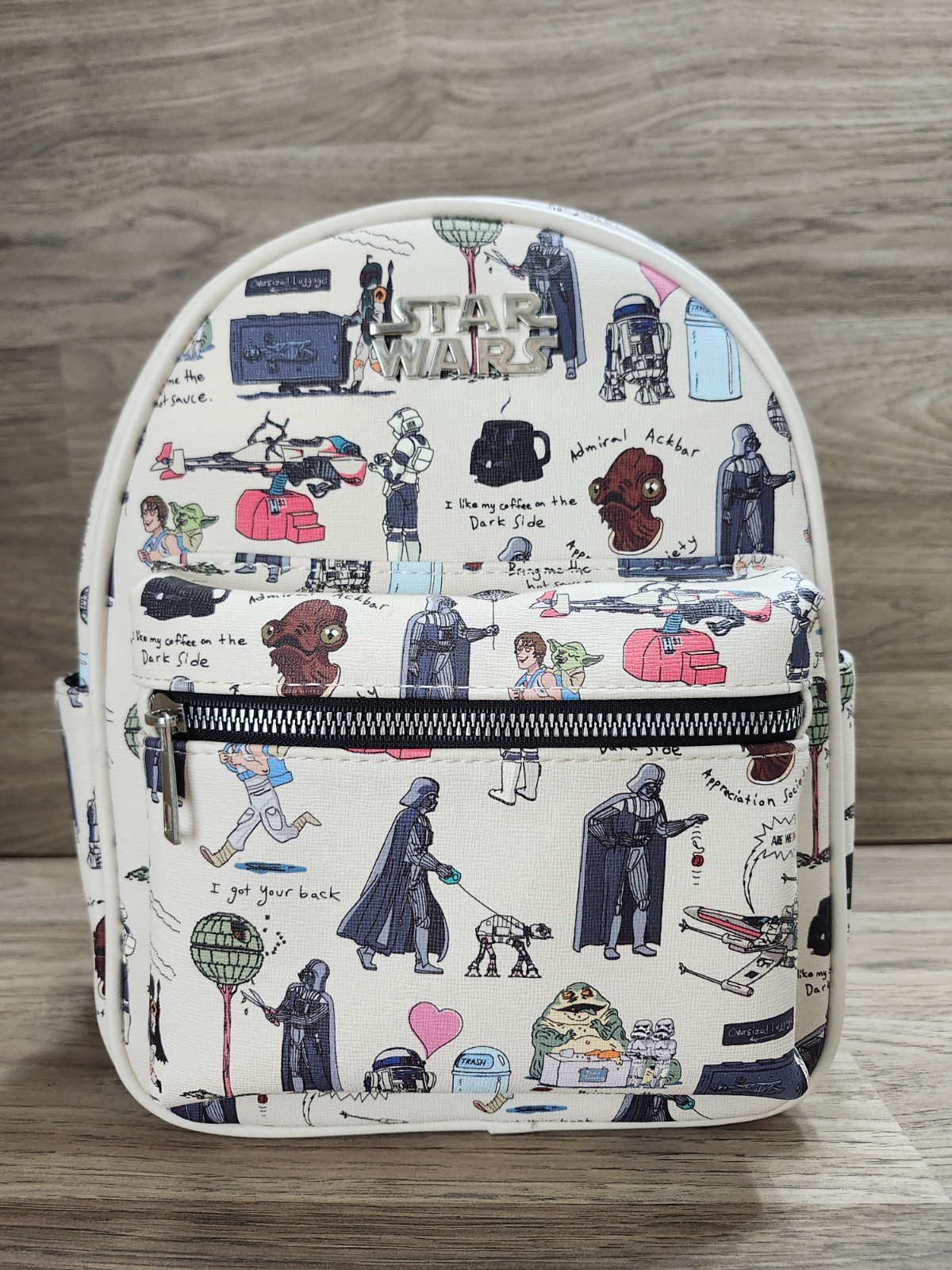 Star Wars Mini Backpack AOP Characters Darth Vader Yoda R2-D2 Bioworld