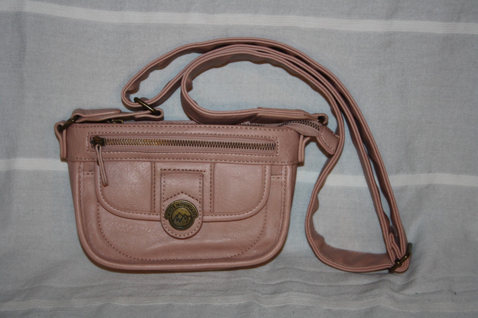 White Mountain Pink Multiple Compartments & Organization Adjustable strap Bag