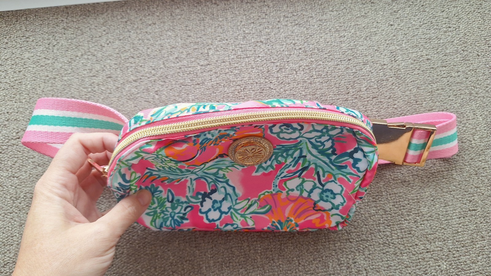 Lilly Pulitzer Fanny Pack Money Belt Bum Bag Crossbody