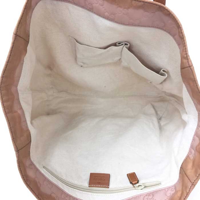 Gucci Tote Bag Pink Nylon Canvas 11.8in x 11.4in x 5.7in
