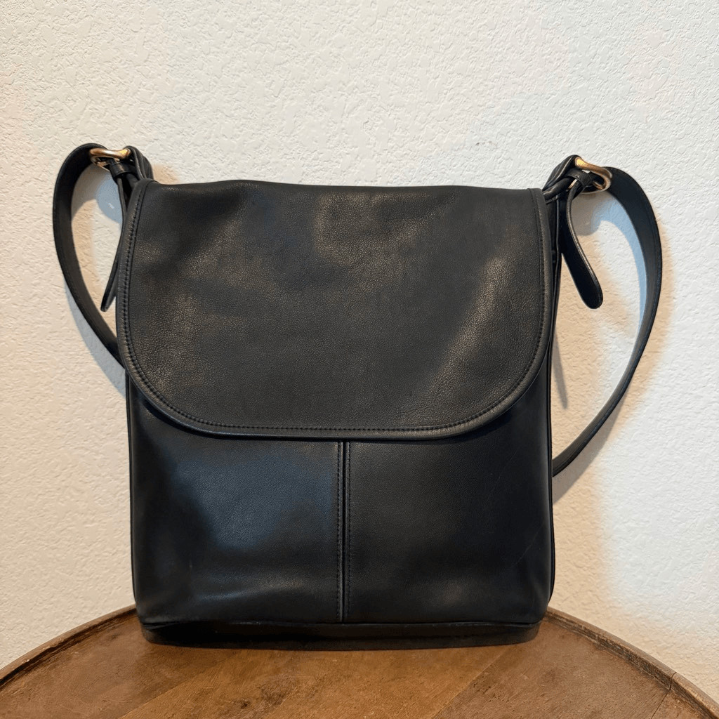 Coach Vintage Whitney 4115 Black Leather Shoulder Tote Bag Women’s Purse