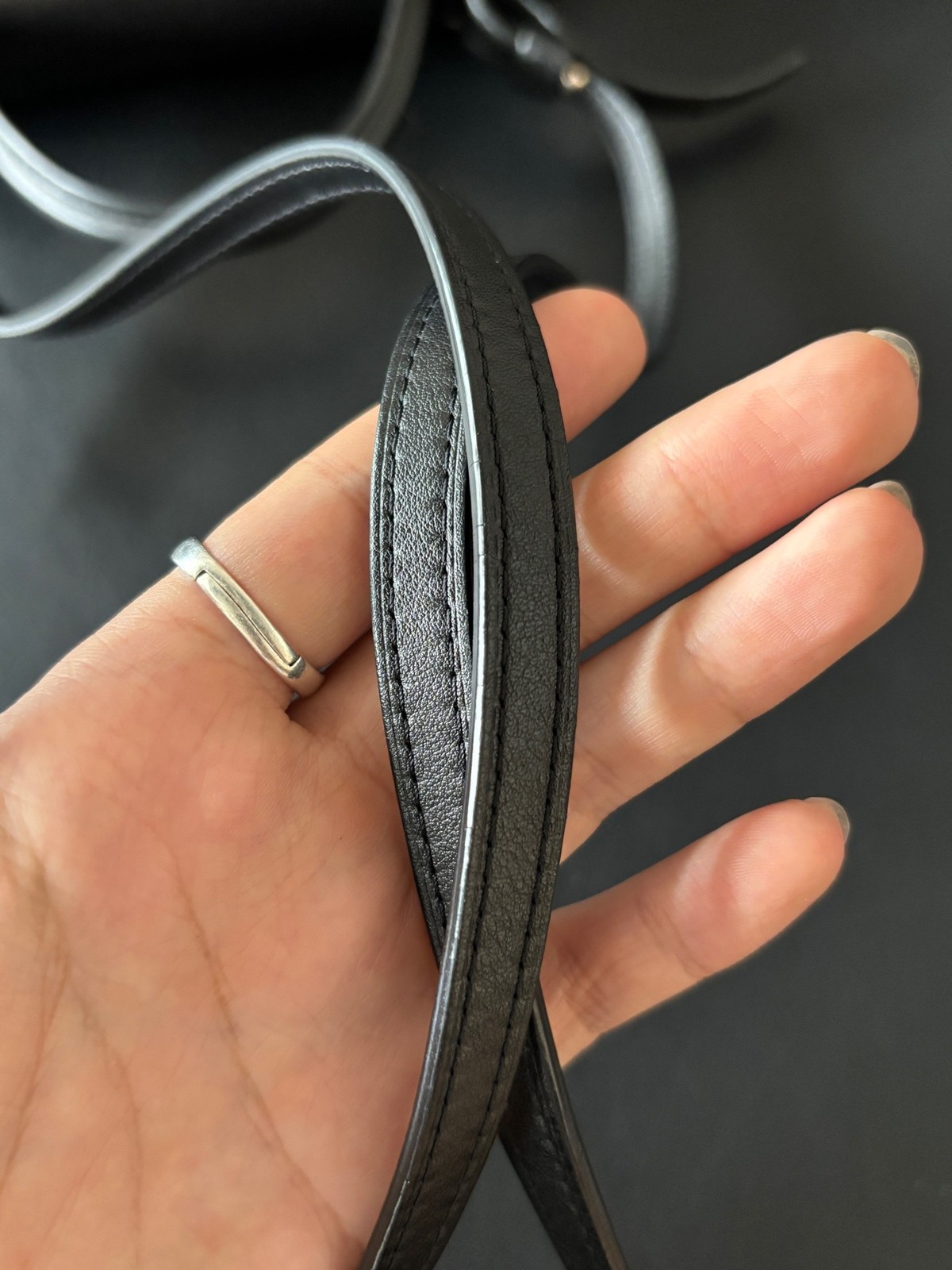 Delvaux Pre-Owned Authentic Crossbody Bag Black 21cm Free Tracked Shipping