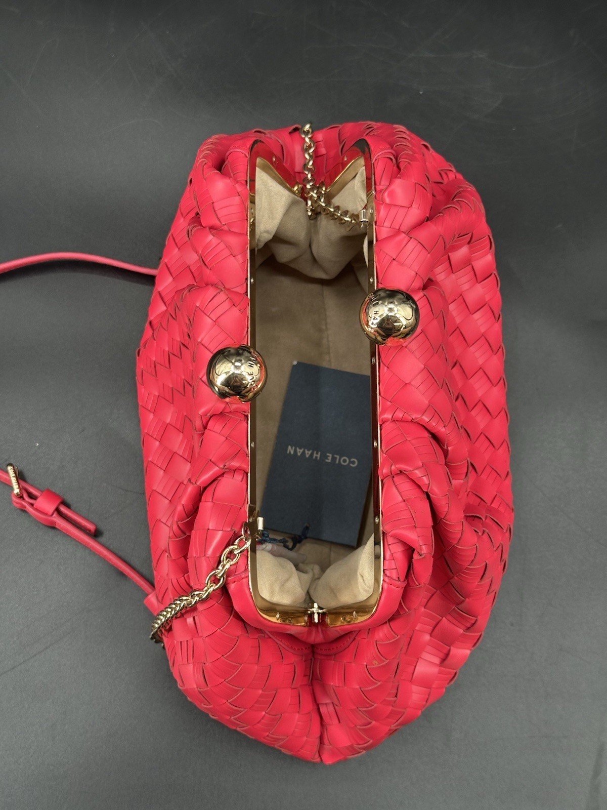 NWT Cole Haan Azalea Grand Series Clutch / Shoulder Bag – $348 Retail – Pink
