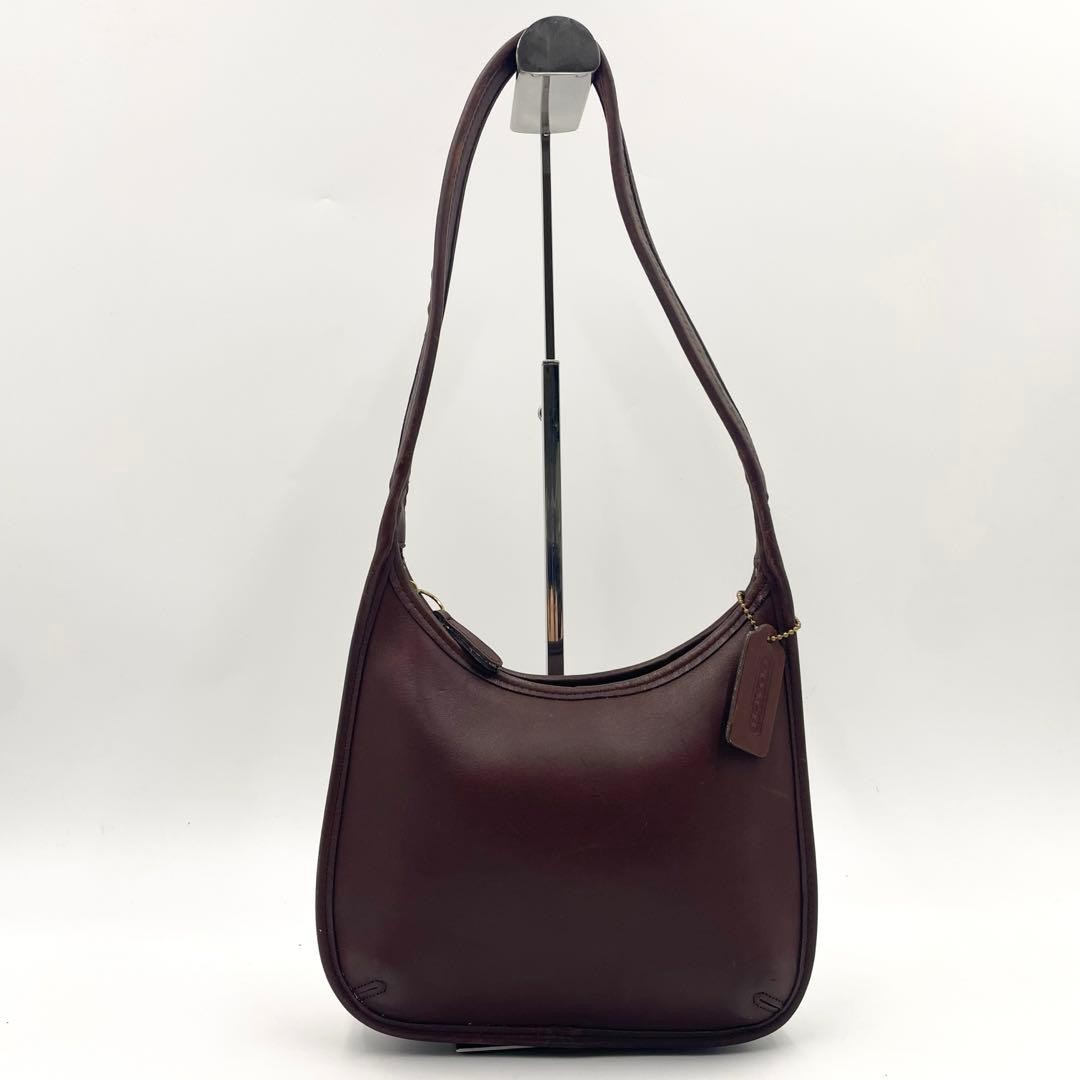 OLD COACH Ergo 9020 Zip Hobo Shoulder Bag Brown Vintage Leather Y2K Used
