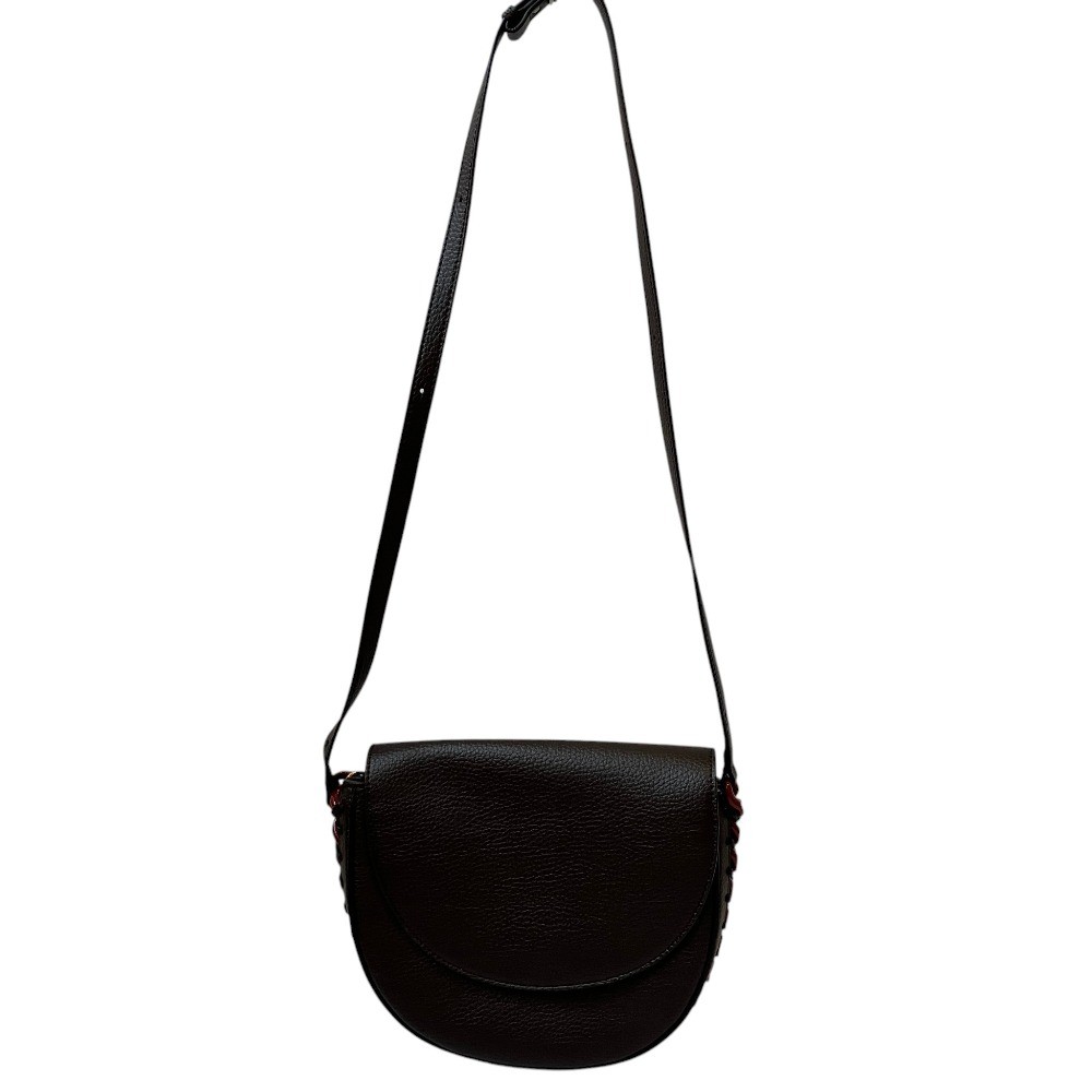 STELLA McCARTNEY FRAYME Eco-Leather Shoulder Bag, Brown Women USED
