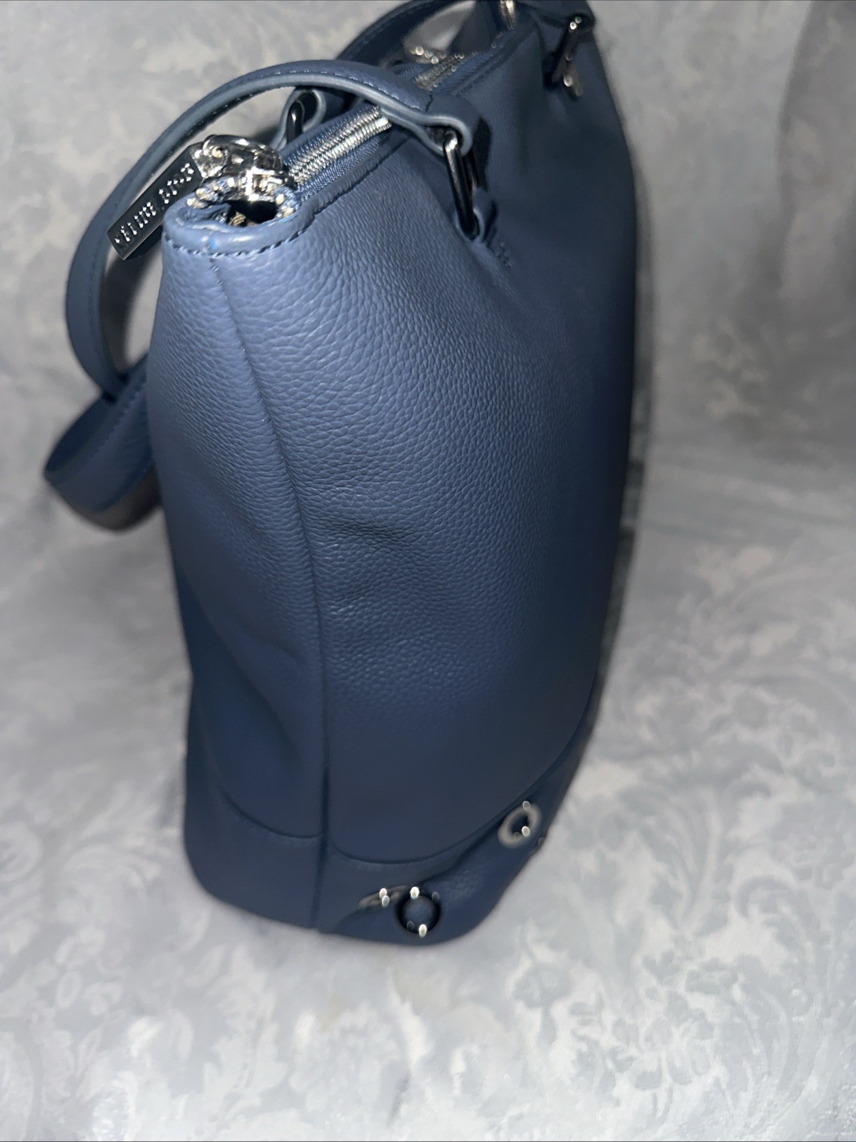 CELINE DION FALSETTO COLLECTION SHOULDER BAG RFID ART 137 LEATHER BLUE + DUST BG