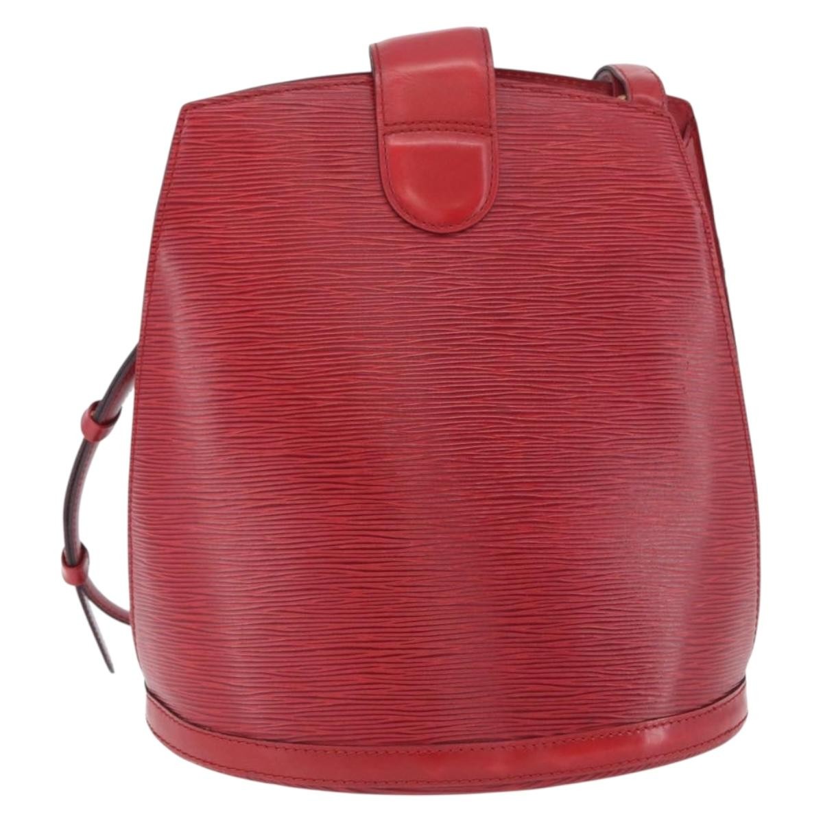 LOUIS VUITTON Epi Cluny Shoulder Bag Red M52257 LV Auth ka3024
