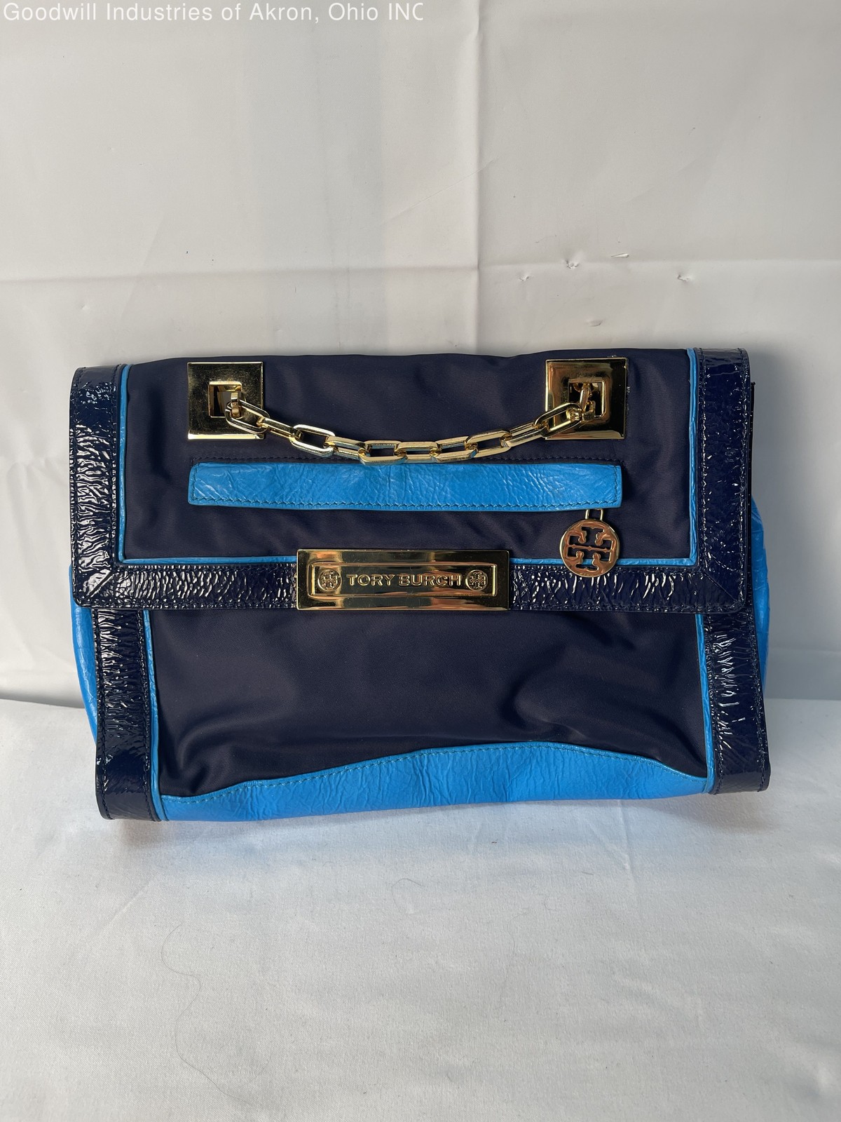 Gently Loved Certified Authentic Blue Tory Burch Satchel Handbag