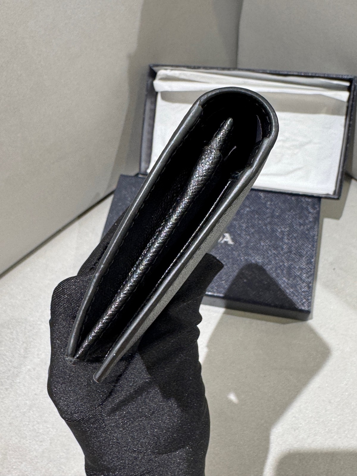Prada Pre-Owned Authentic Long Wallet Black 2M0836-QME-F0216