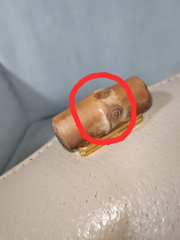 Gucci Hand Bag Bamboo Turn Lock Leather Beige Authentic 297T0417