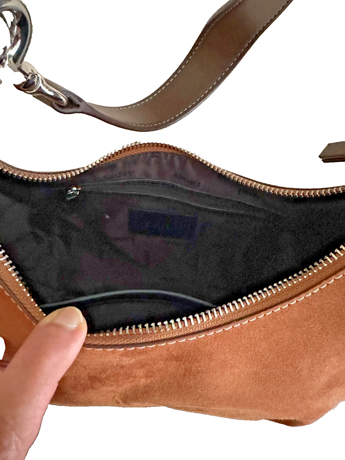 DKNY Brown Hobo Shoulder Bag Classic Designer Handbag