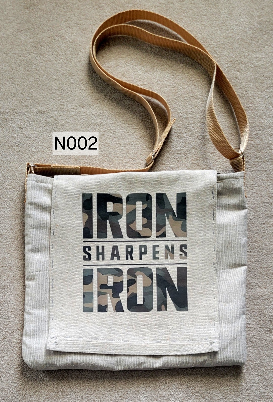 N002 Neo Crossbody Flap Bag “Iron Sharpens Iron”