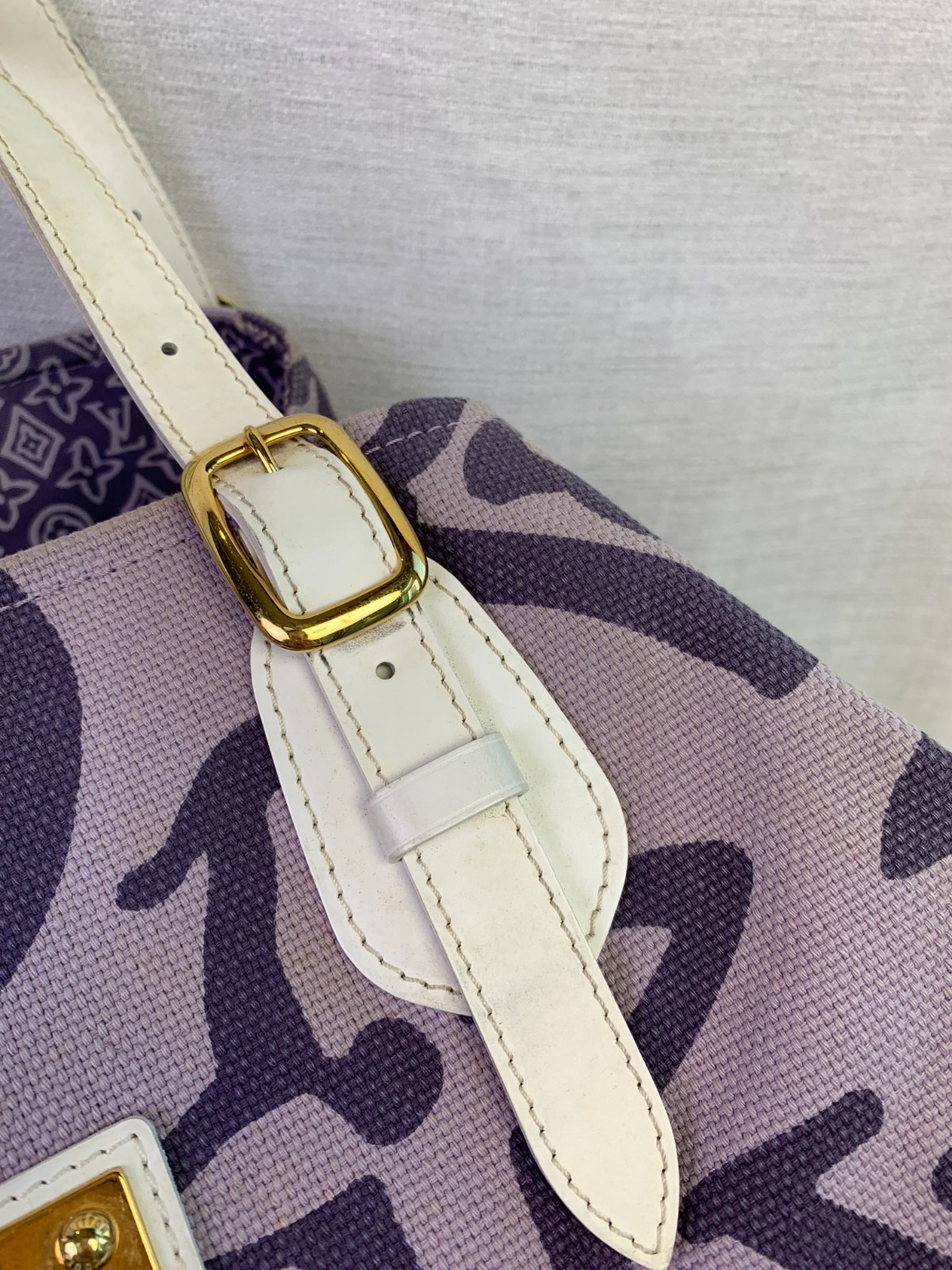 Louis Vuitton Purple Giant Monogram Canvas Tote Bag/AR06223017/3017