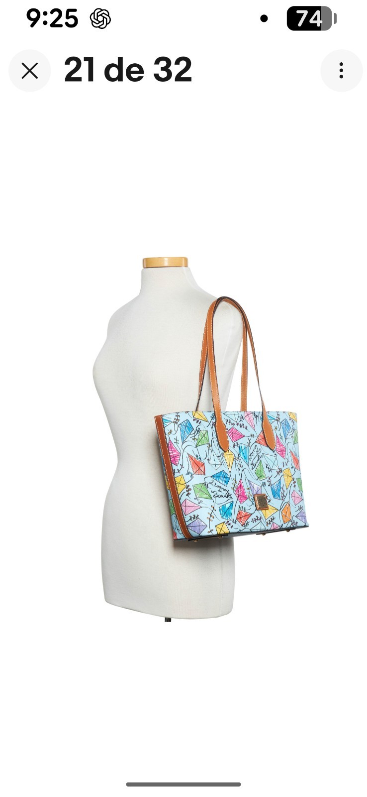 Dooney & Bourke Kite Tote SKY BLUE New No Tags