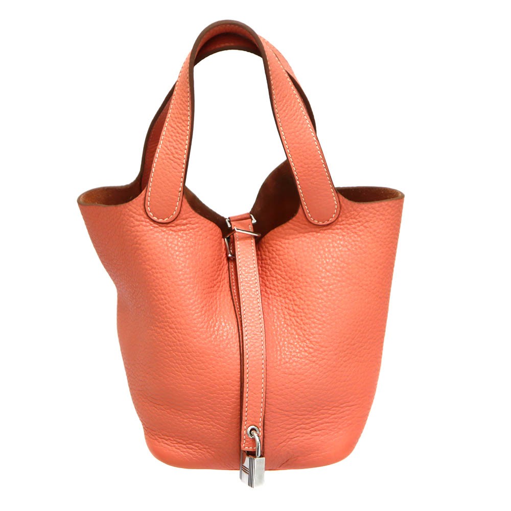 Hermes PM 18 Taurillon Clemence Pink Bag 2013 Square Q Stamp Women’s #KNB173