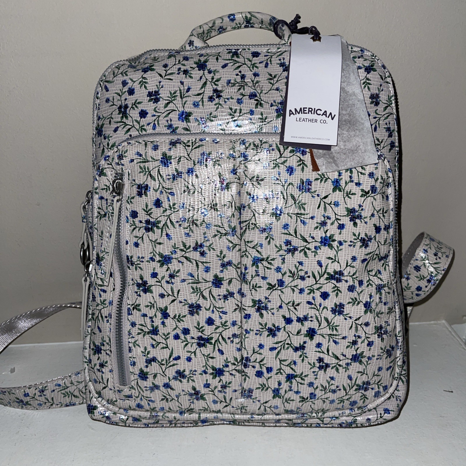 American Leather Co. Cleveland Genuine Leather Backpack Purse Bag NWT