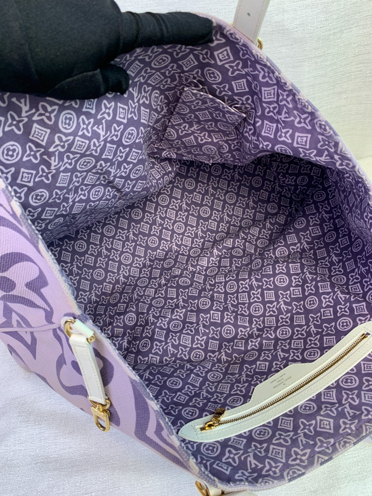 Louis Vuitton Purple Giant Monogram Canvas Tote Bag/AR06223017/3017