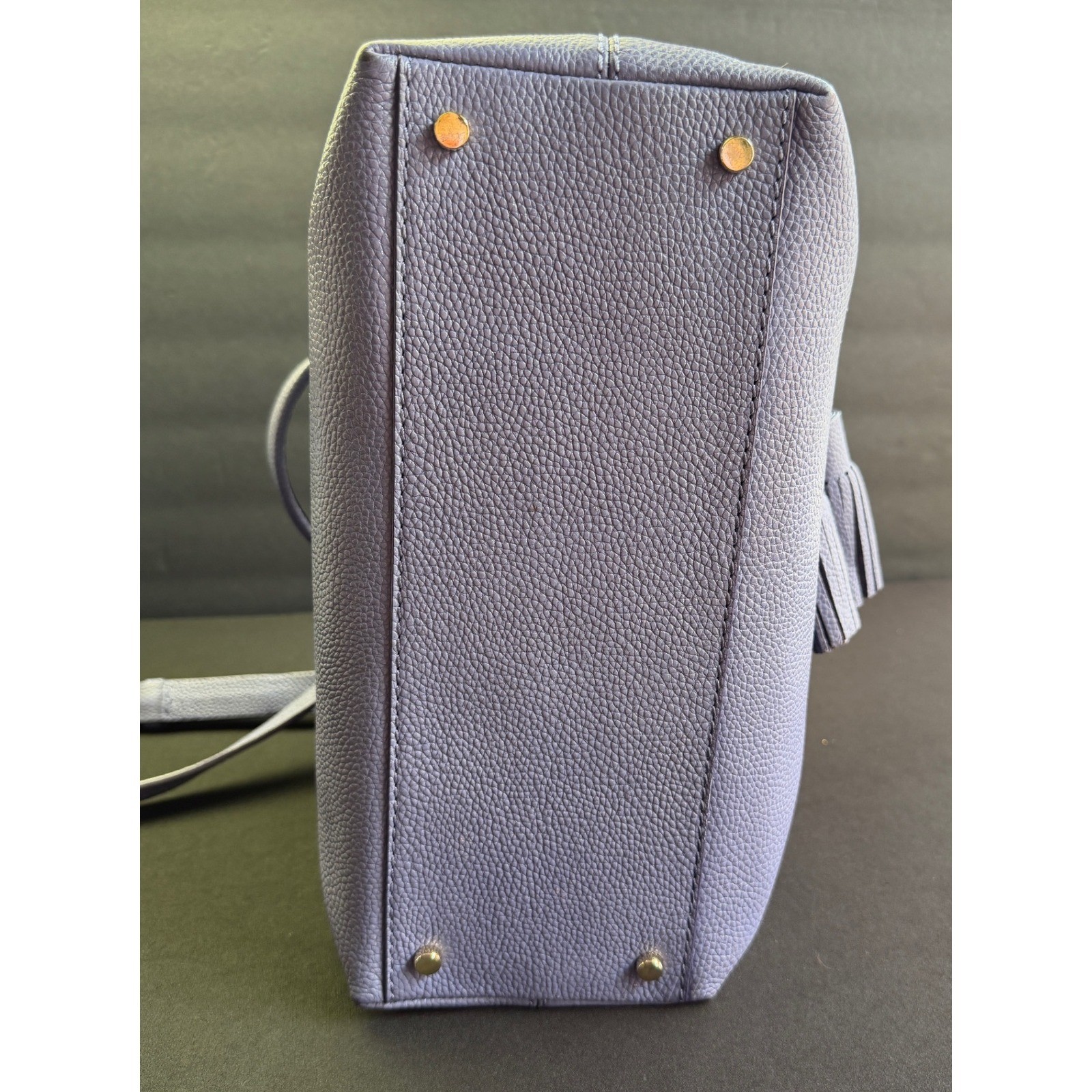 Kate Spade Orchard Street Hemsley Leather Crossbody Bag Blue Purple JMT Monogram