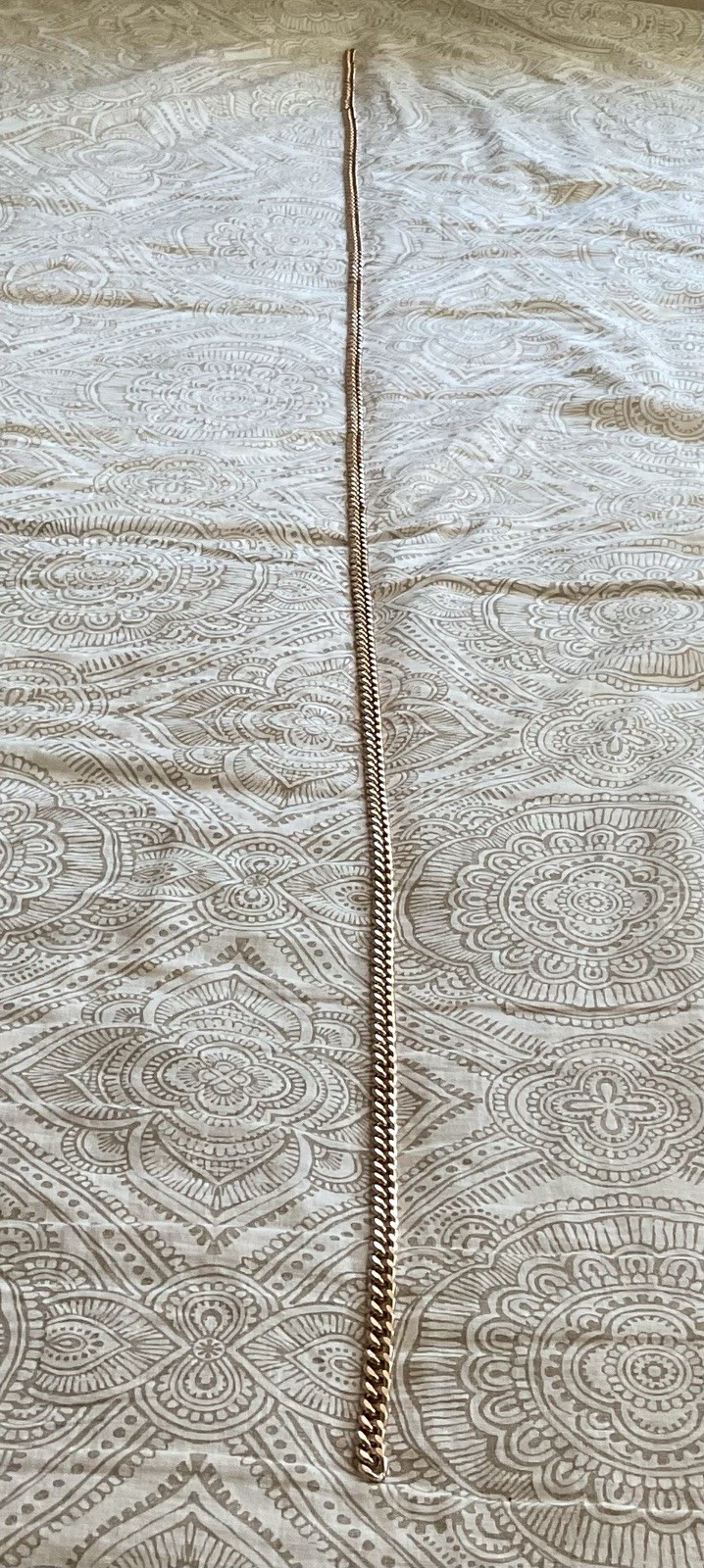 Antique Gold color tone Chain Strap for Handbag or purse. 68”L x 110mmW