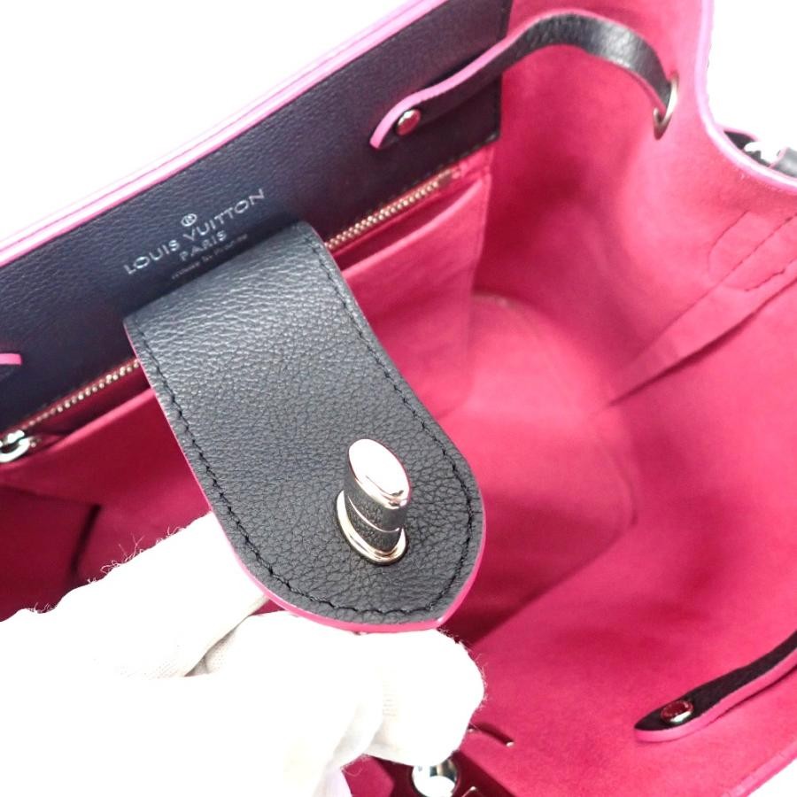 LOUIS VUITTON Bag: Lockme Bucket M54677 Black W25H26.5D15cm w/ accessories;