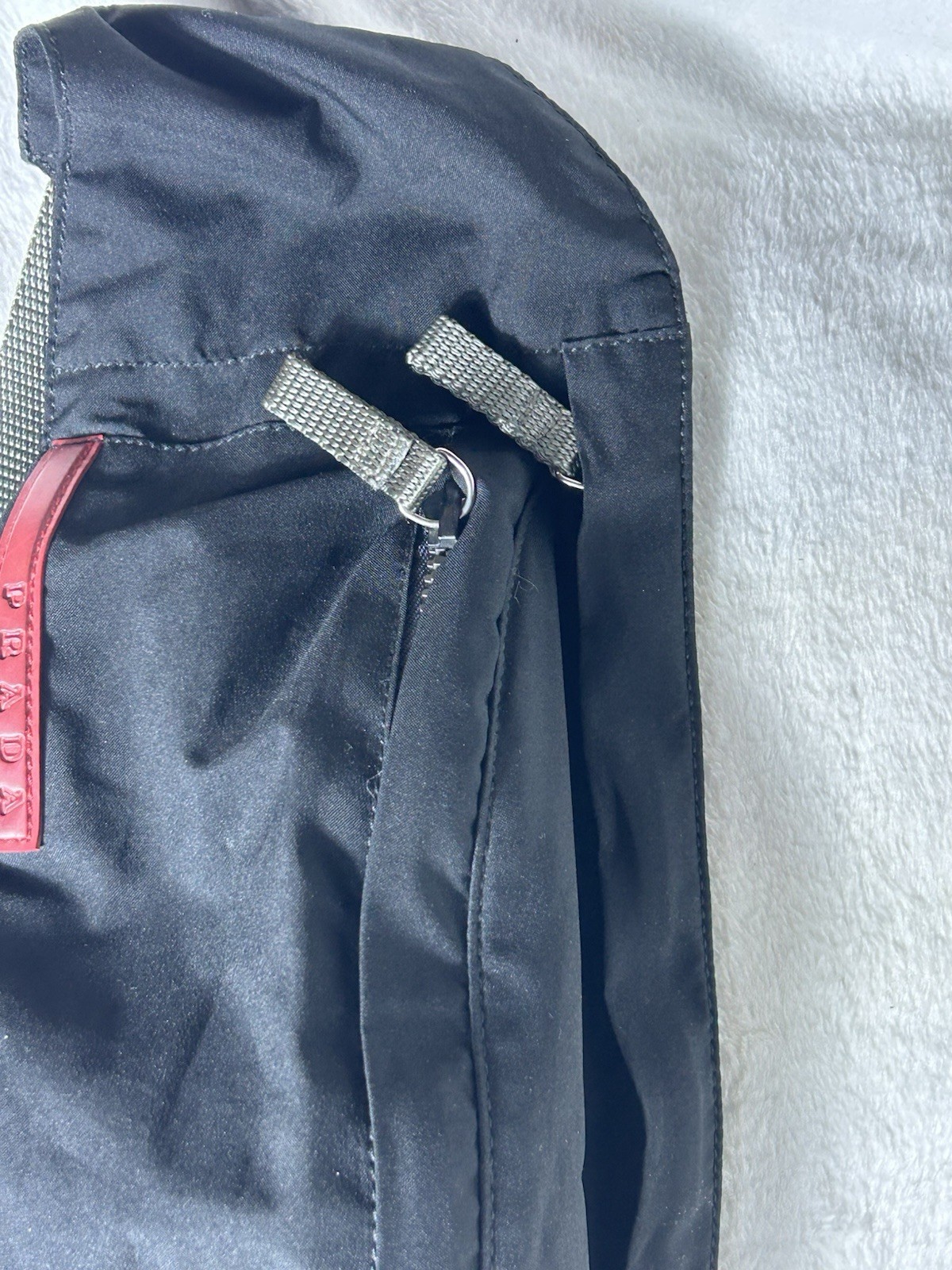 PRADA Sport Waist Bag Body Bag Nylon Black Logo Belt Premium Authentic Unisex