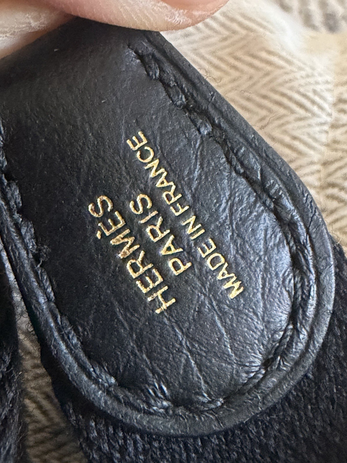 NEW w/ Receipt HERMES Black Clememce GHW Mini Evelyne TPM, Stamp G-2026