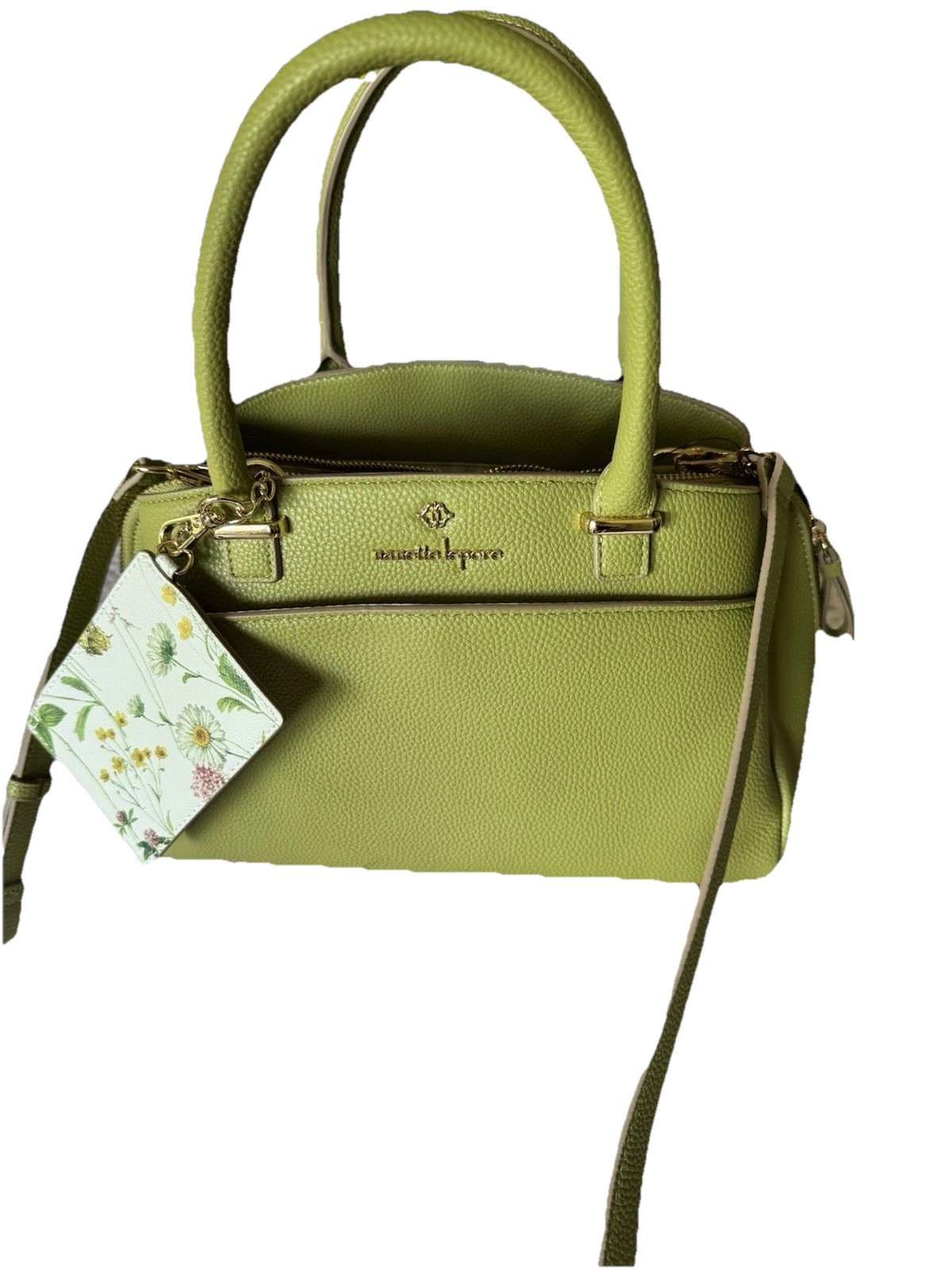 Nanette Lepore Lancaster Satchel. Beautiful vibrant color known as Algae Bloom
