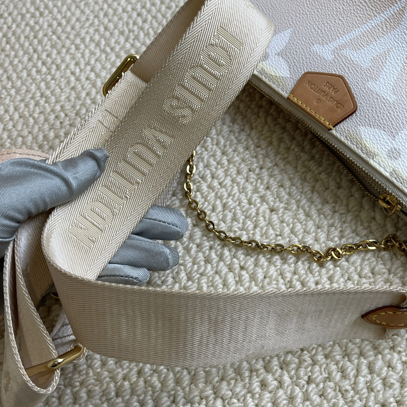 Louis Vuitton Limited Multi Pochette Orange Gradient Crossbody Bag